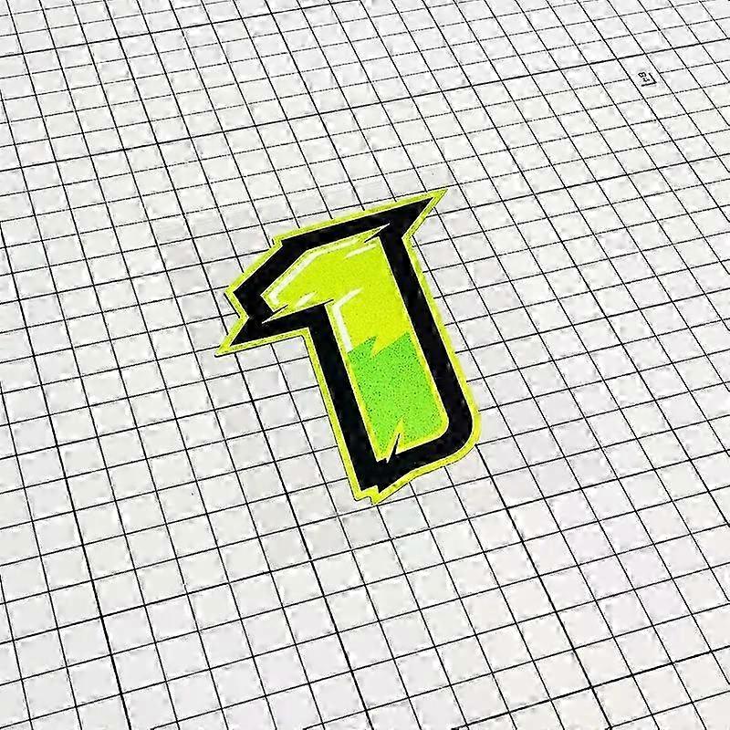 1個番号012345678910オートバイヘルメットステッカー防水DIY燃料タンク装飾スポーツスタイルビニールデカール