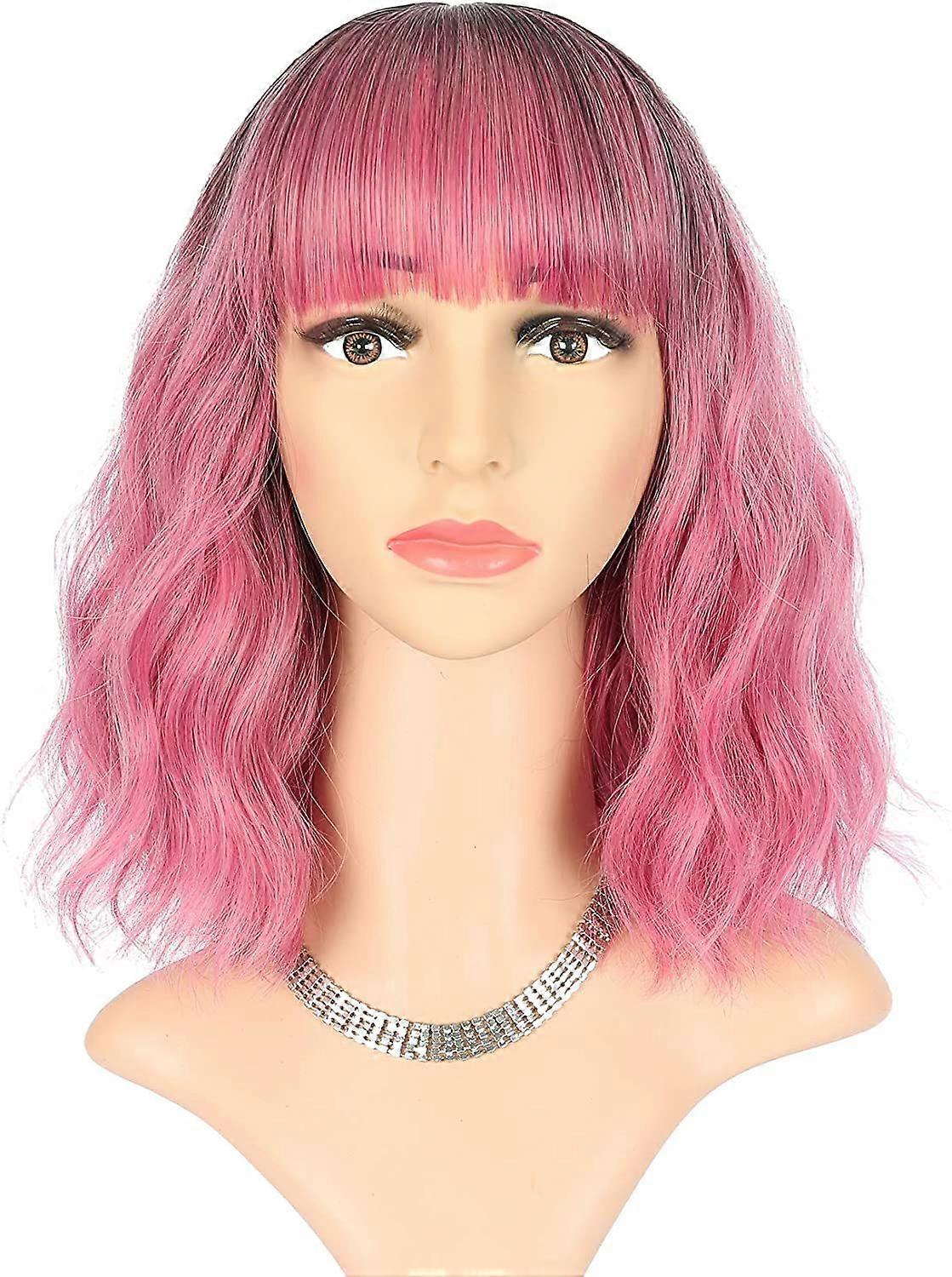 Rose Red Wavy Wig