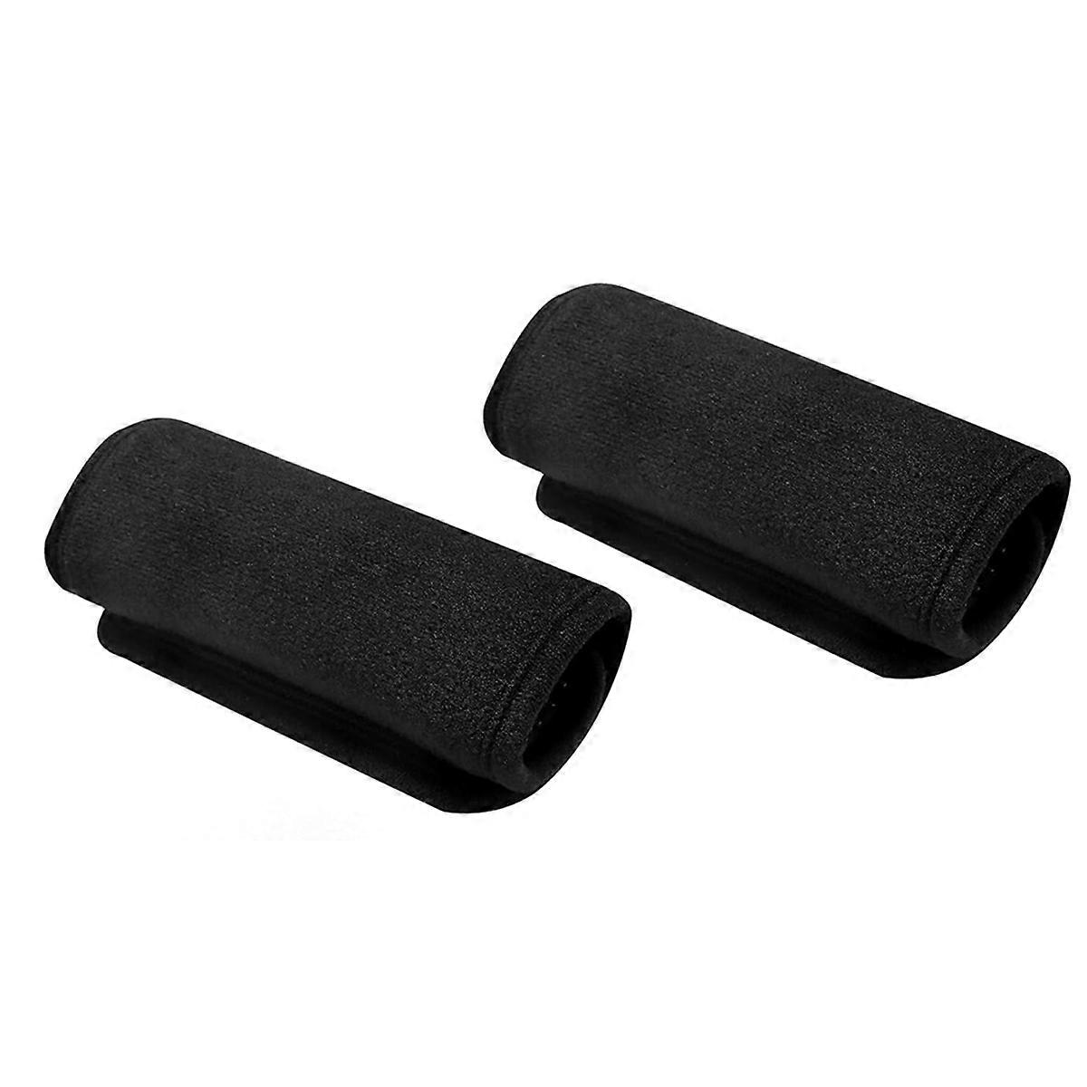 2Pack Walker Handle Cushions Walker Grip Covers Pads Walker Padded Hand Grip Covers for Rolling Wheelchair Walker Black