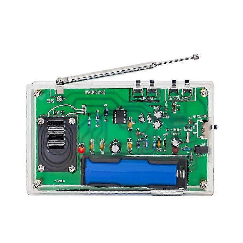 DIY FM Radio Kit for Student Assembly and Welding Practice Circuit Board Parts