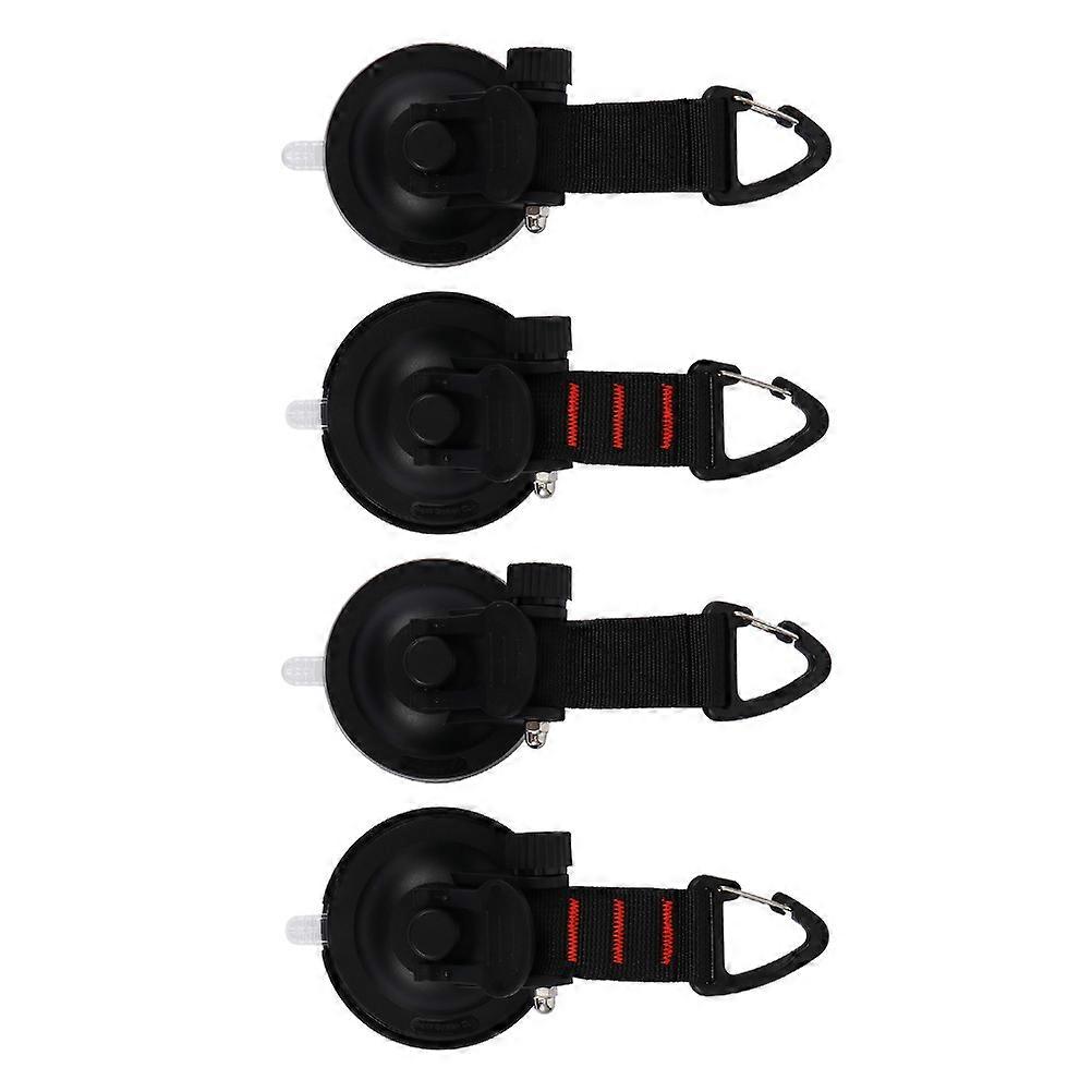 Outdoor Suction Cup Anchor Securing Hook for Climbing 4Pcs Set