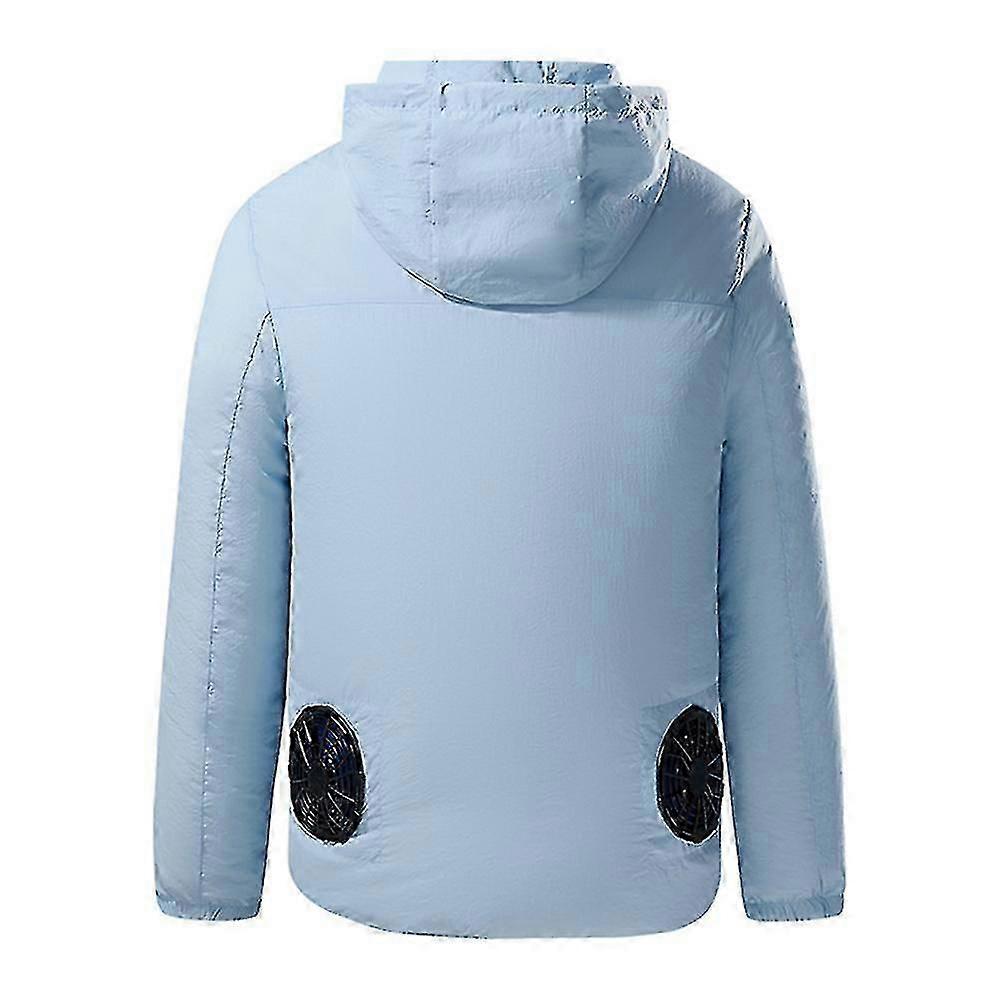 جاكيت تبريد مع مراوح مزدوجة للرجال والنساء - مثالي للرياضات الصيفية والسفر والعمل