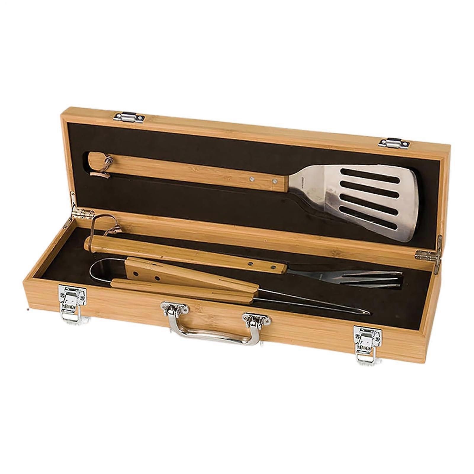 Portable BBQ Set  Reusable Grill Tools for Men, Dad, Outdoor, Camping