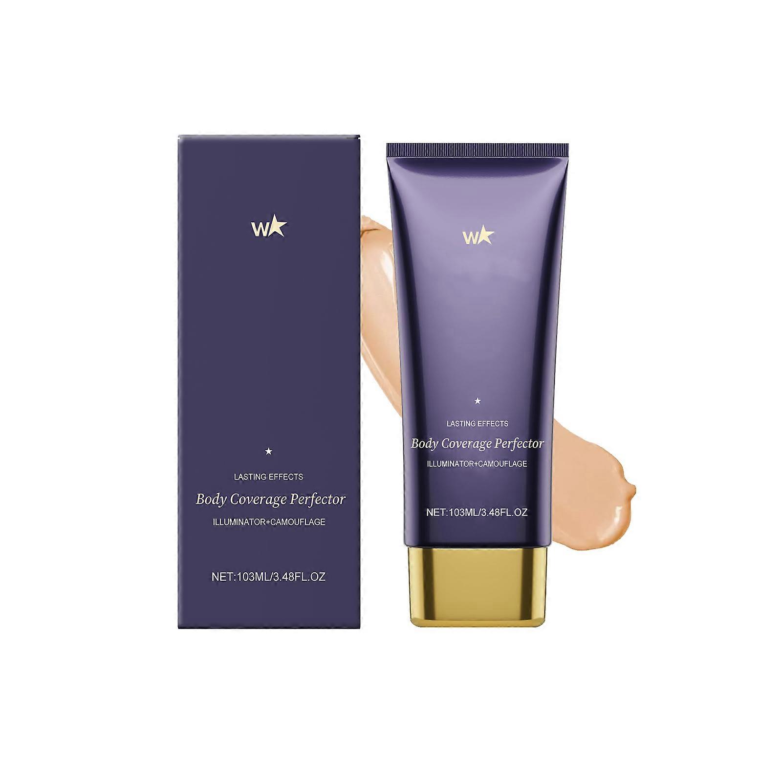 Crème anti-cernes naturelle pour le corps - Couvre les imperfections, les cicatrices et les tatouages, Hydratation longue durée, 103ml