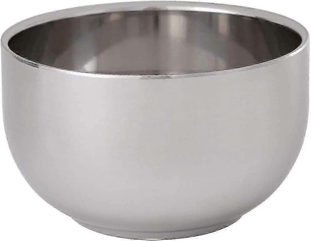 Tasse à savon de rasage en acier inoxydable de qualité supérieure pour hommes Conception à double couche pour un rasage humide classique