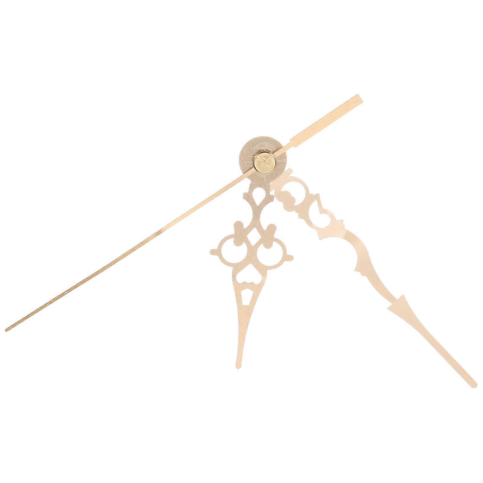 Aluminum Clock Pointers Elegant Clock Clock Making Golden 13.00X0.60X0.50cm Time Display 1 Set