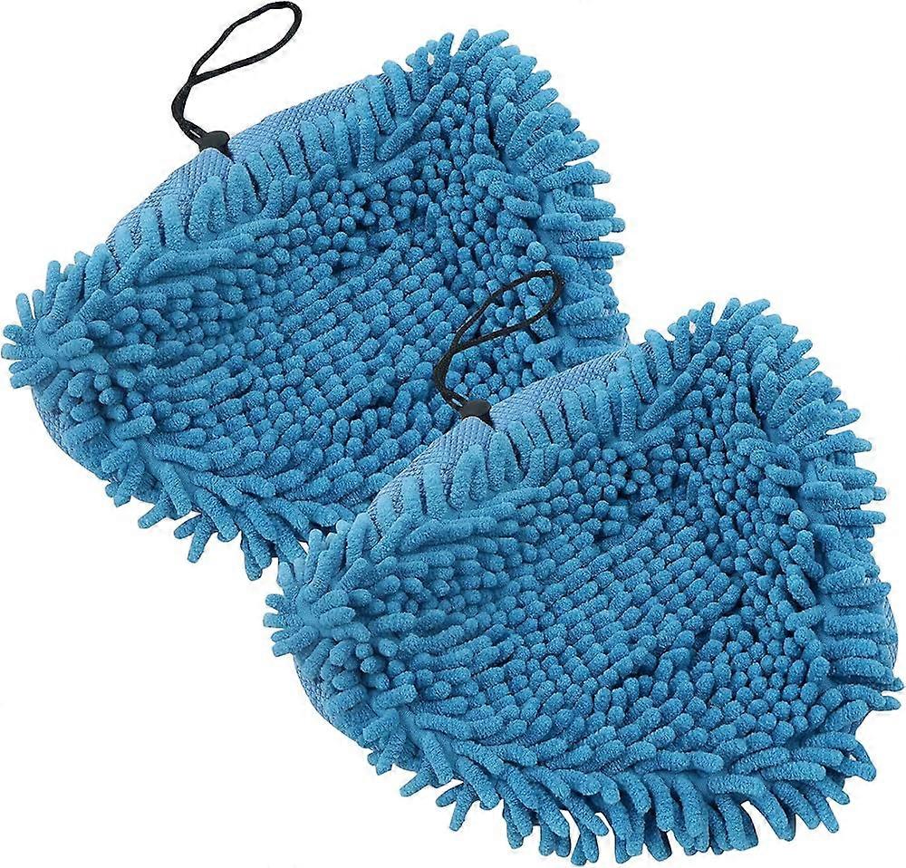 2-Piece Steam Mop Cleaning Pad Replacement Set with Drawstring