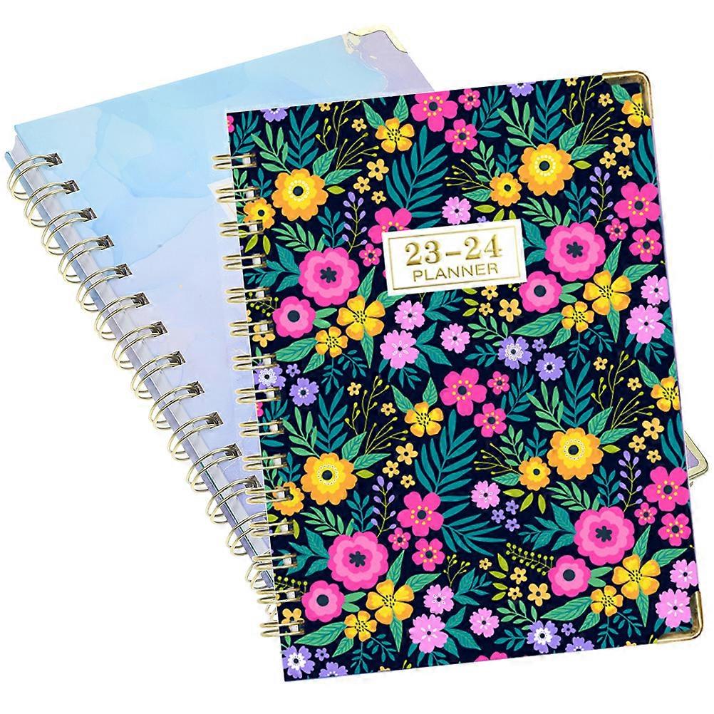 Line Coil Notebook Academic Planner for 2Pcs Household Note Book Binder