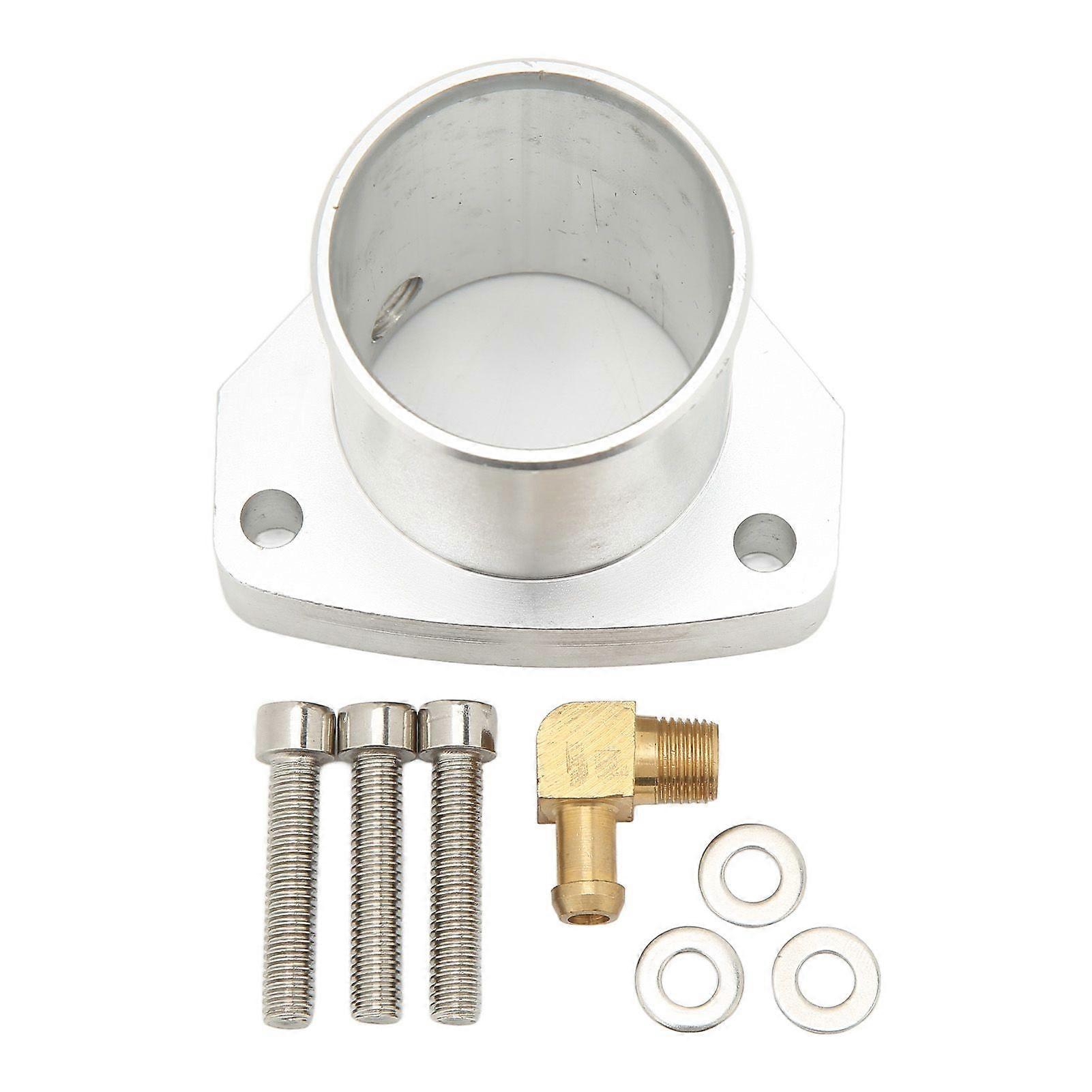 Turbo Compressor Outlet Adapter Turbocharger Flange Kit for Y61 TD42TI 4.2L HT18?2 Patrol Direct Bolt With Brass Fitting 90 Degree