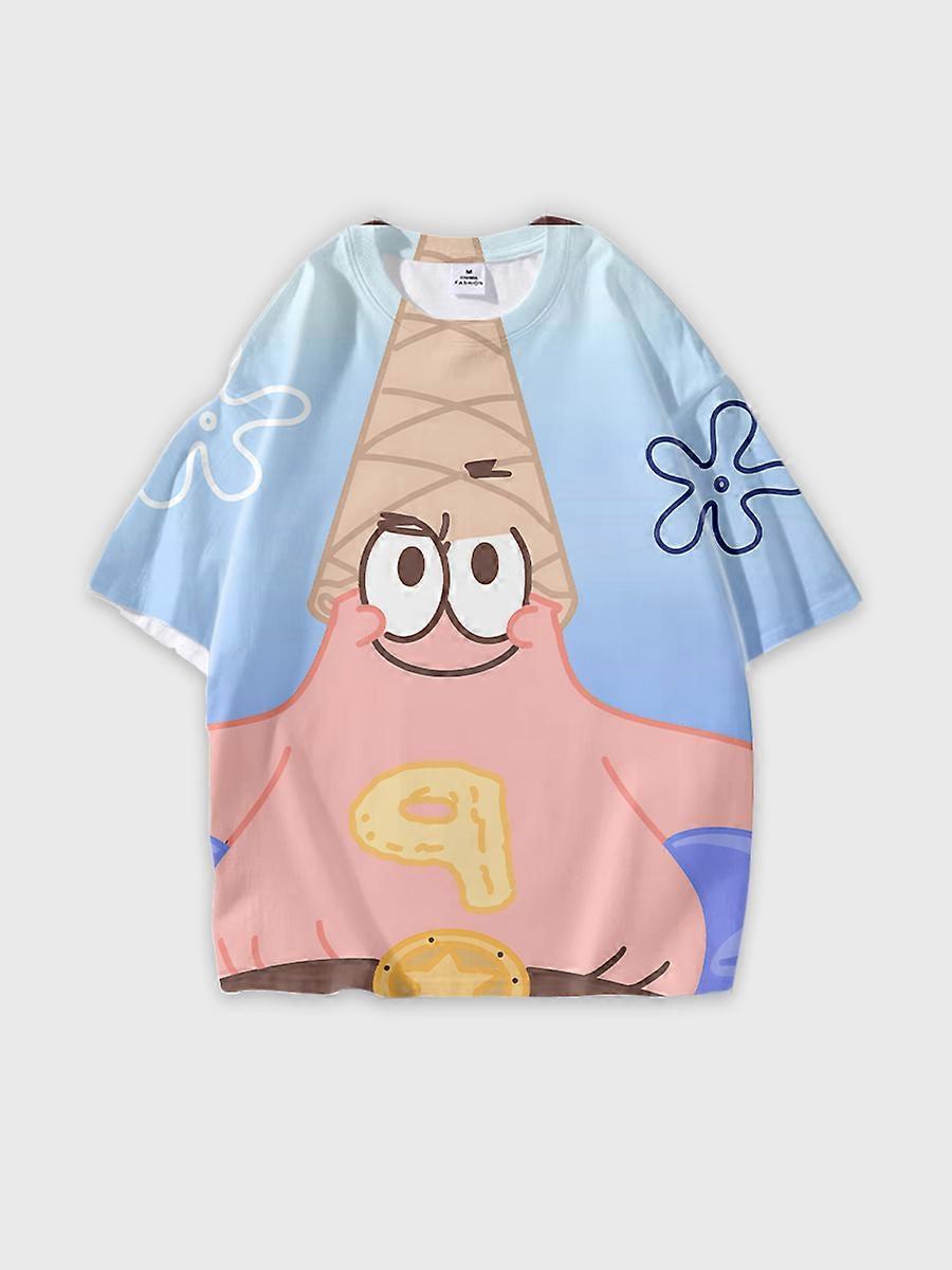 T-shirt round neck Cartoon Pattern loose short sleeve JW5406