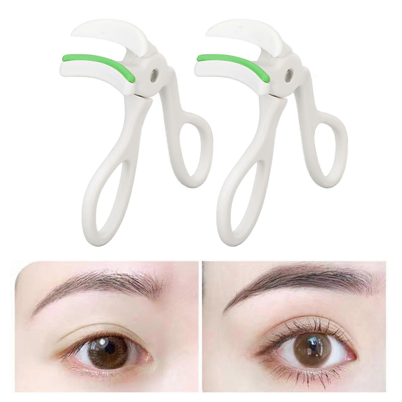 2pcs Eyelash Curler Precision Curl Control Wide Angle with Refill Pads Lash Lift Curling Tool with Refill Pads 