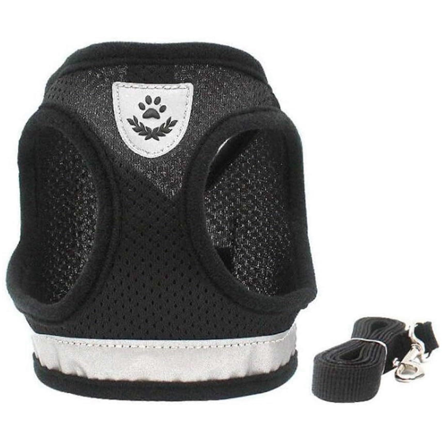 Dog Harness and Lead Set, Soft, Breathable Mesh No Pull Dog Strap, Reflective Adjustable Dog Vest Strap for Small Dogs and Cats, No Pull Dog Harness