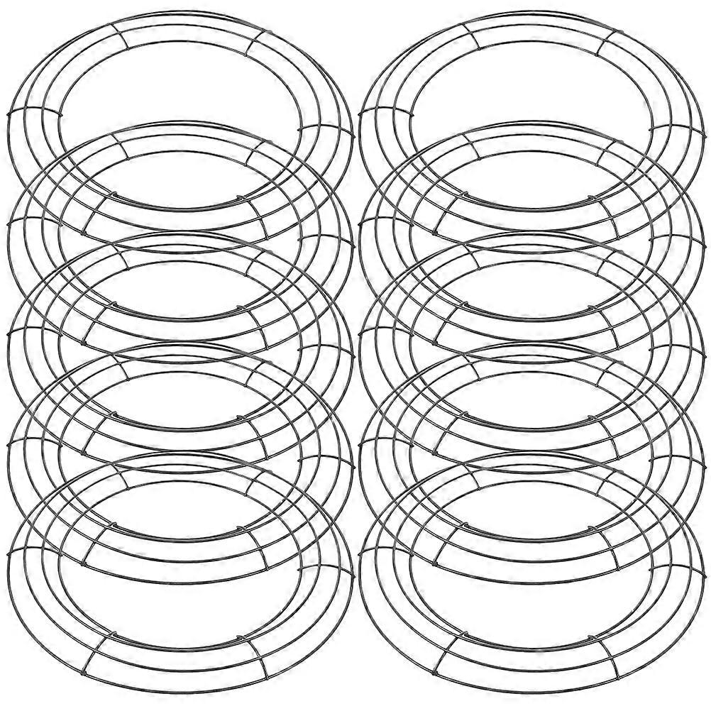 Wreath Wire Frame Iron Wreath Frame Compact Lightweight Craft Hoop Rings For Event Organizers 20X20CM 10Pcs