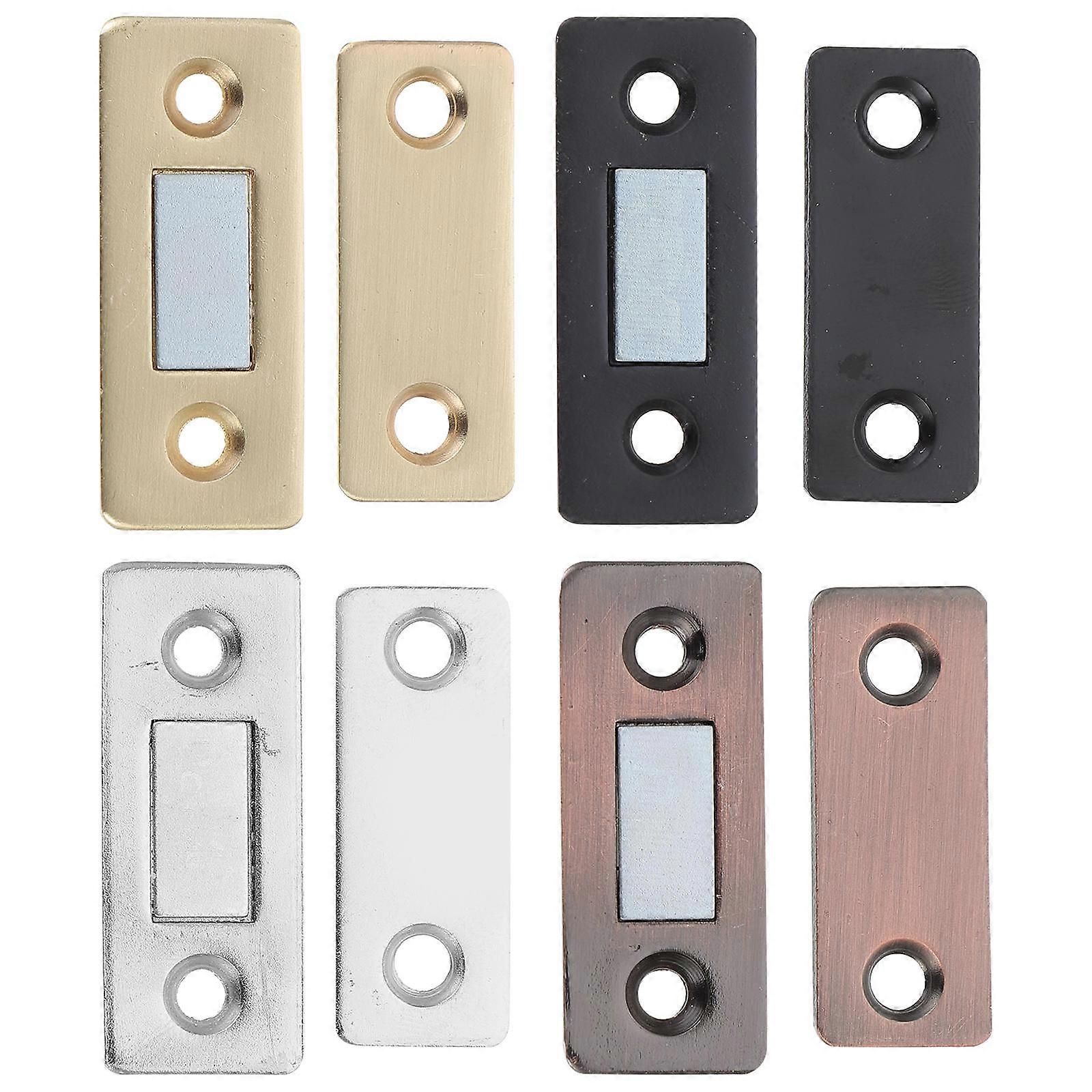 Invisible Door Catches with Magnetic Buckle for Cupboard Cabinet Made of Iron 4 Sets