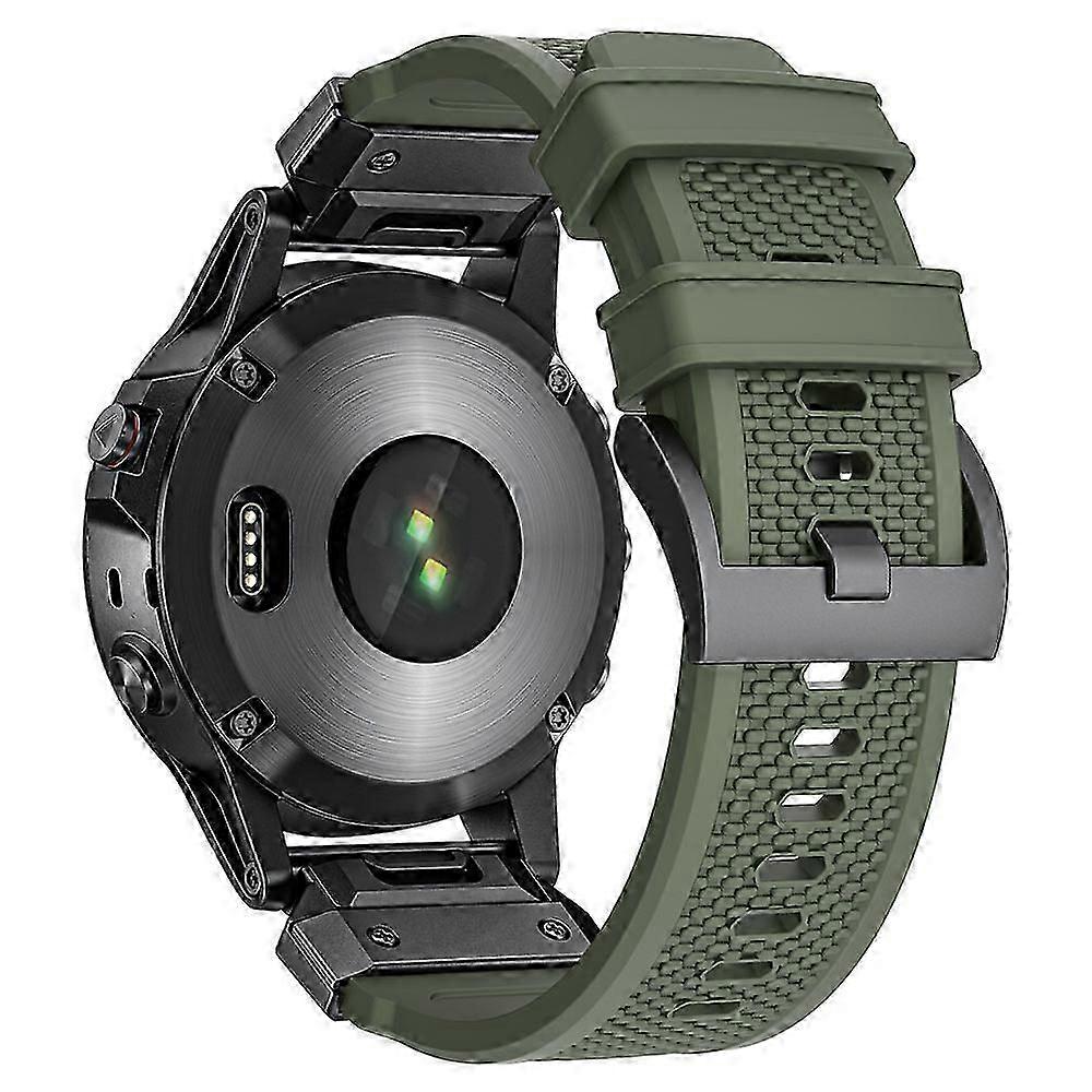 For Garmin Fenix 3/5/5X/6X/7X 22mm Universal Silicone Watch Band Replacement Soft Rubber Strap Durable Comfortable