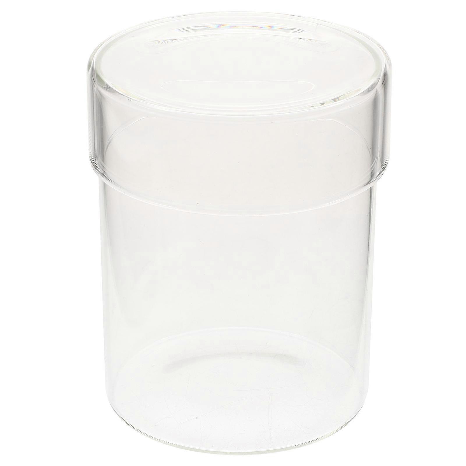 Clear Glass Jars With Lid For Tea Canister Biscuit Can Decoration Moisture Protection 1Set