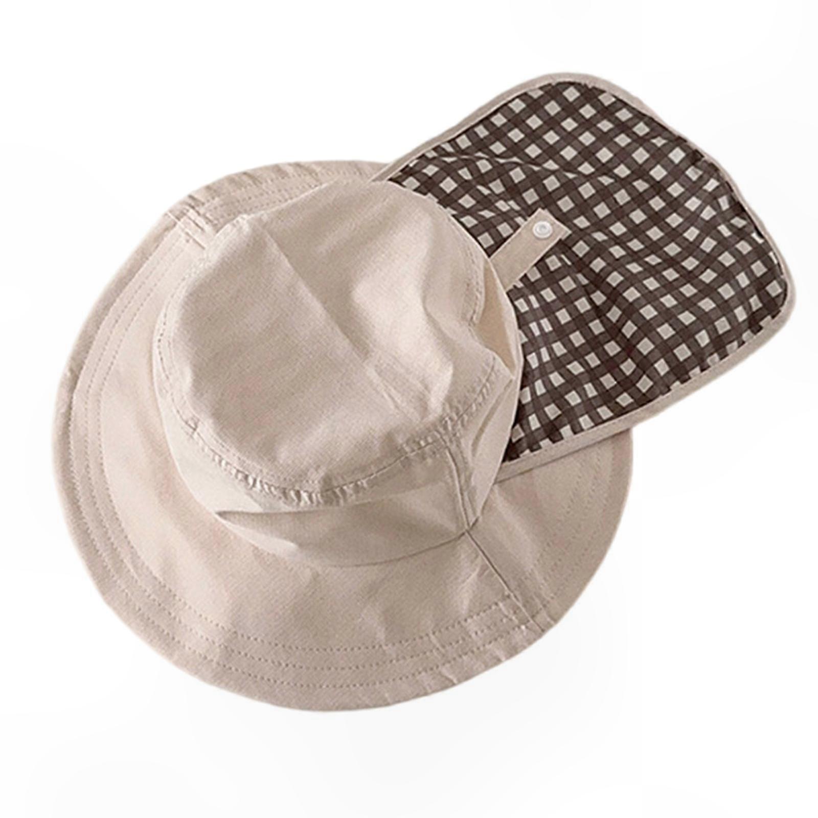 chapeau de pêcheur respirant pour les enfants châle unique conception bébé chapeau de soleil bébé seau casquettes chapeau de bassin en coton blanc L