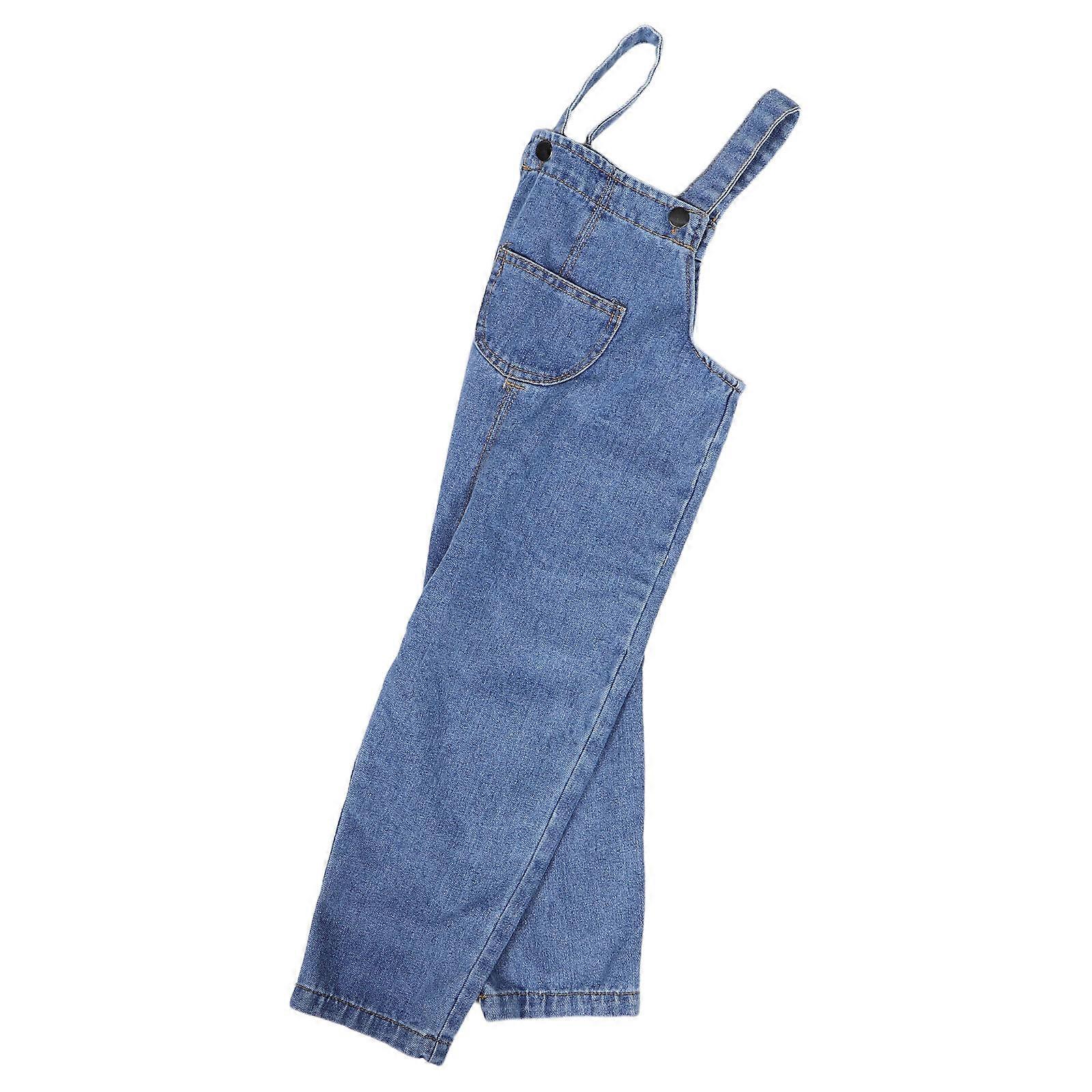 Cute Baby Boys Denim Overalls Designed For Outdoor Activities And Daily Wear With Cotton Fabric 110cm Size 1Pack