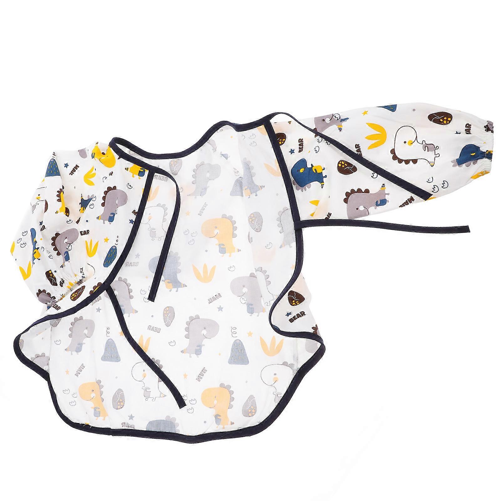 It looks like you're referring to a product listing for a **long sleeve smock bib**—likely intended for use during meals, painting, or other messy
