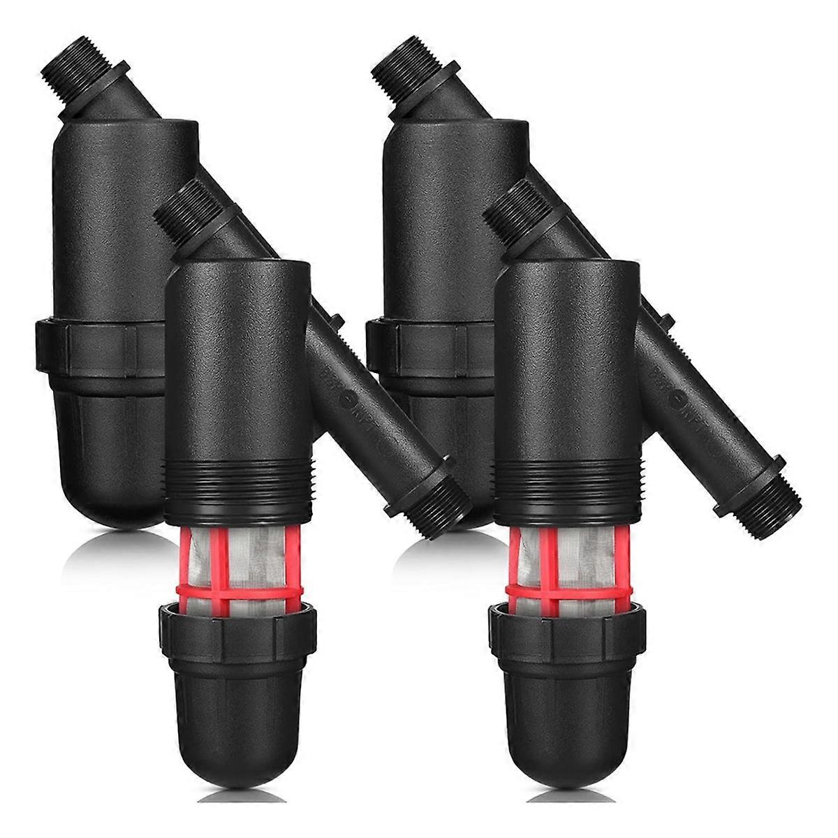 2 Pcs Drip Irrigation Inline Y Filter with Mesh Screen, 3/4in X 3/4in Male Thread Connections Hydro