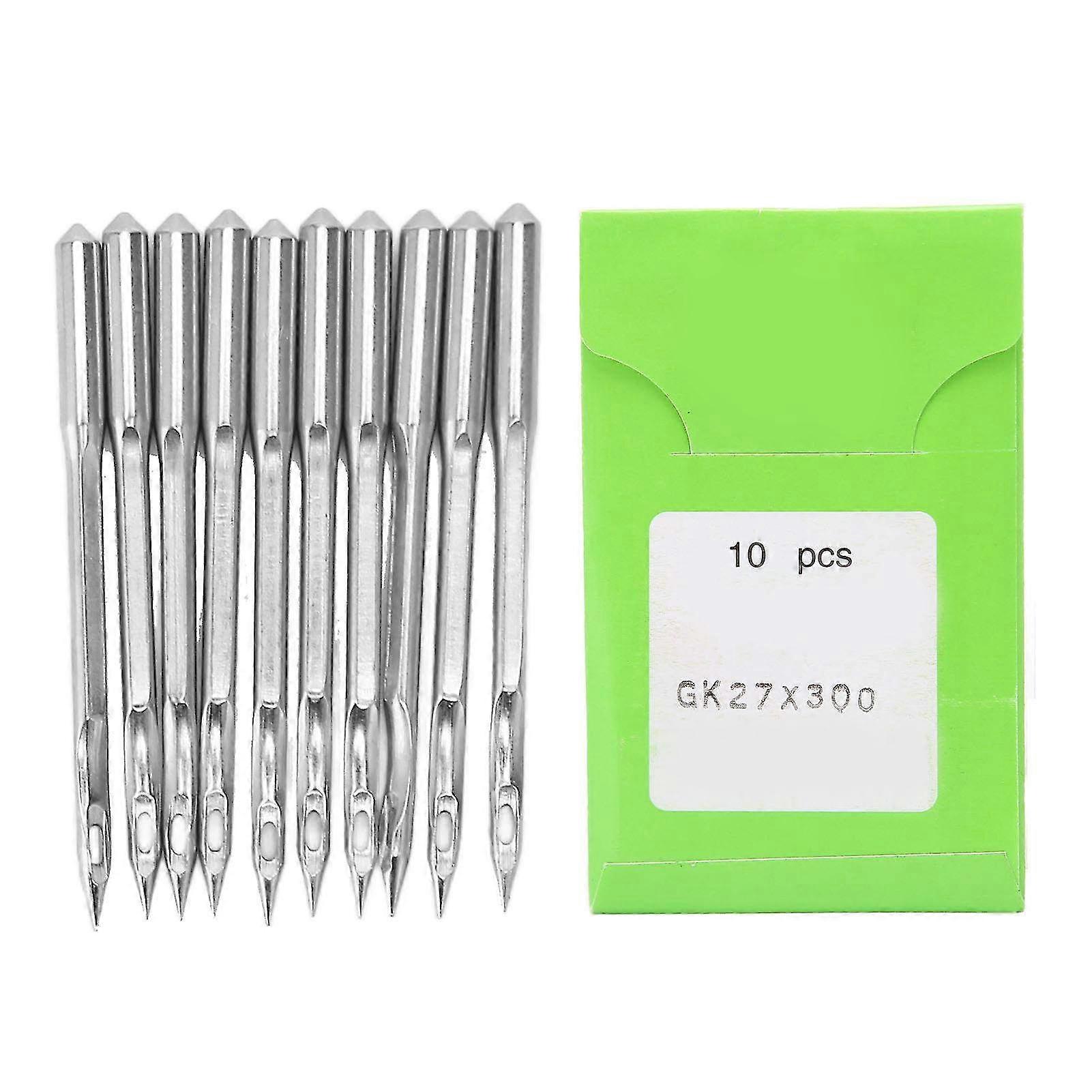 Universal Heavy Duty Steel Sewing Machine Needles - 10 Pcs Assortment Combo Compatible with GK27 & GK27x300 Series