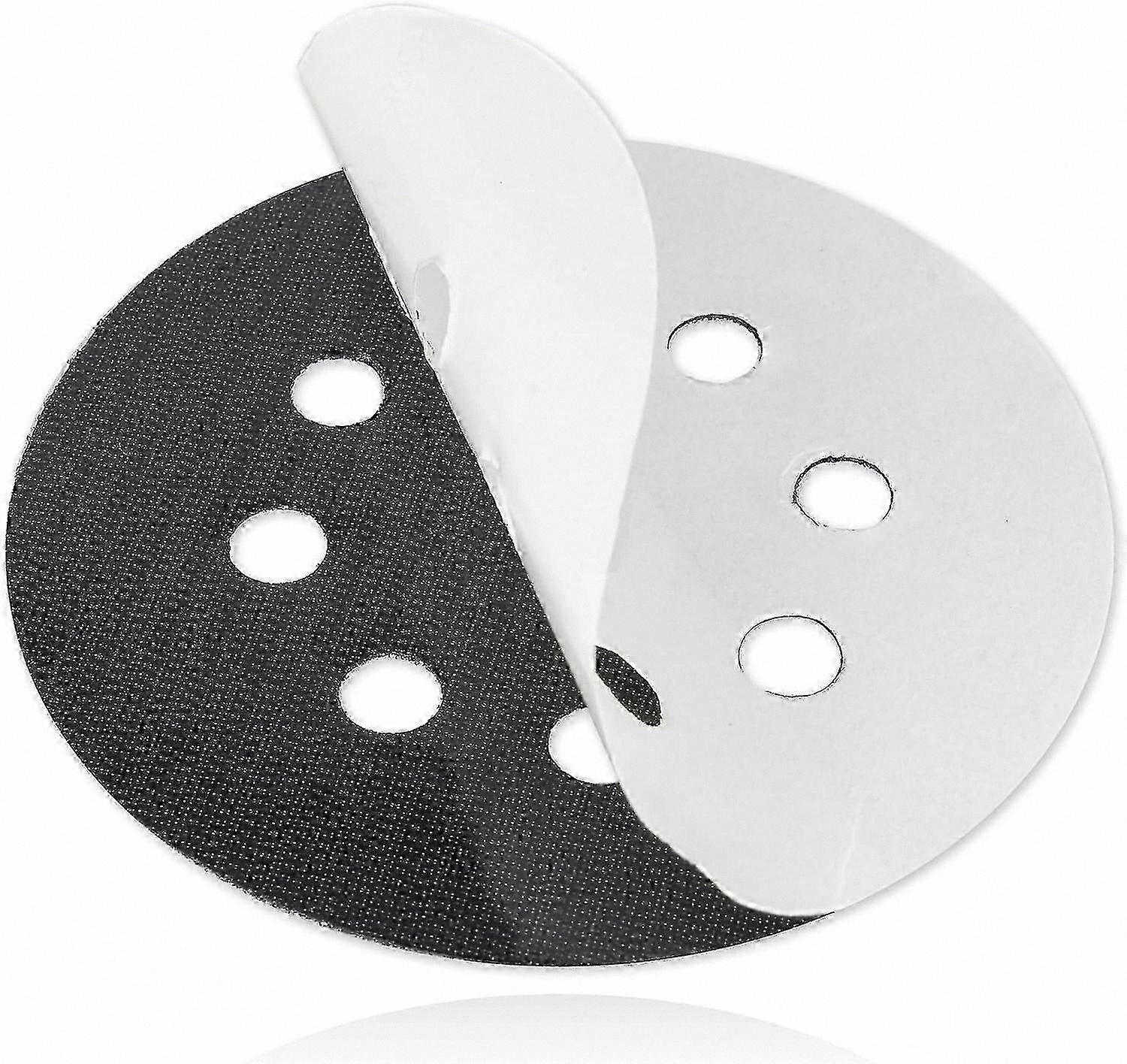 125mm 8-Hole Sanding Pad Replacement Disc for Polishing and Repair Tasks Round Self-Adhesive Hook and Loop Backing Pad
