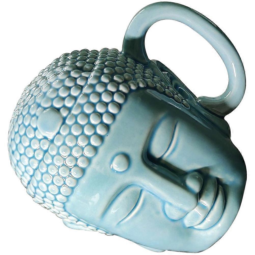 Skyblue Ceramic Coffee Mug with Ergonomic Handle for Home Use 12 oz