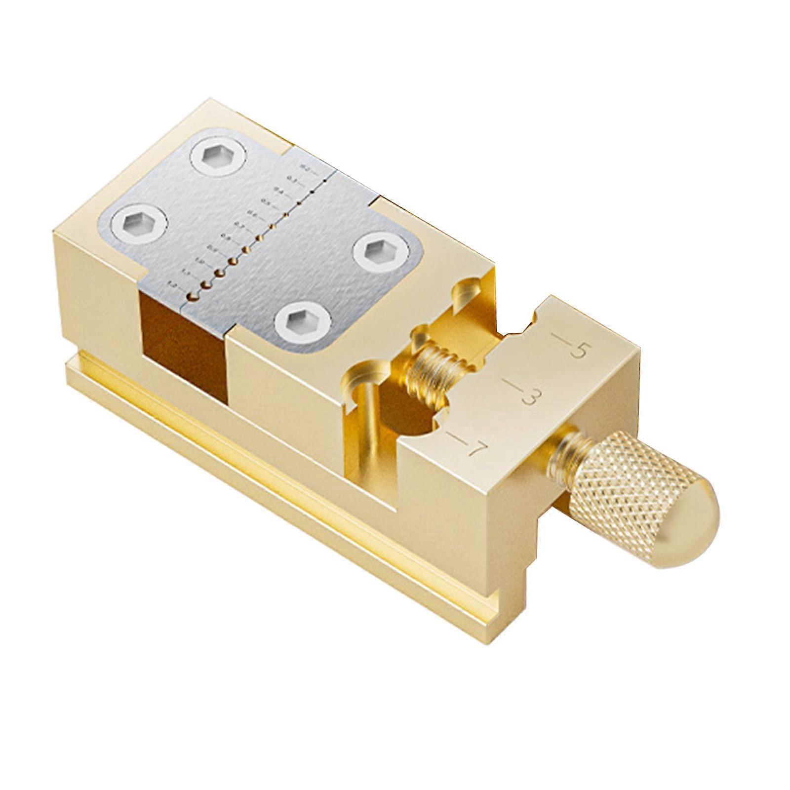 Precise Watchmakers Bench Vices Antislip Collet Tool Brass Thread Adjustment Watch Head Holder 11 Hole Repair Tool
