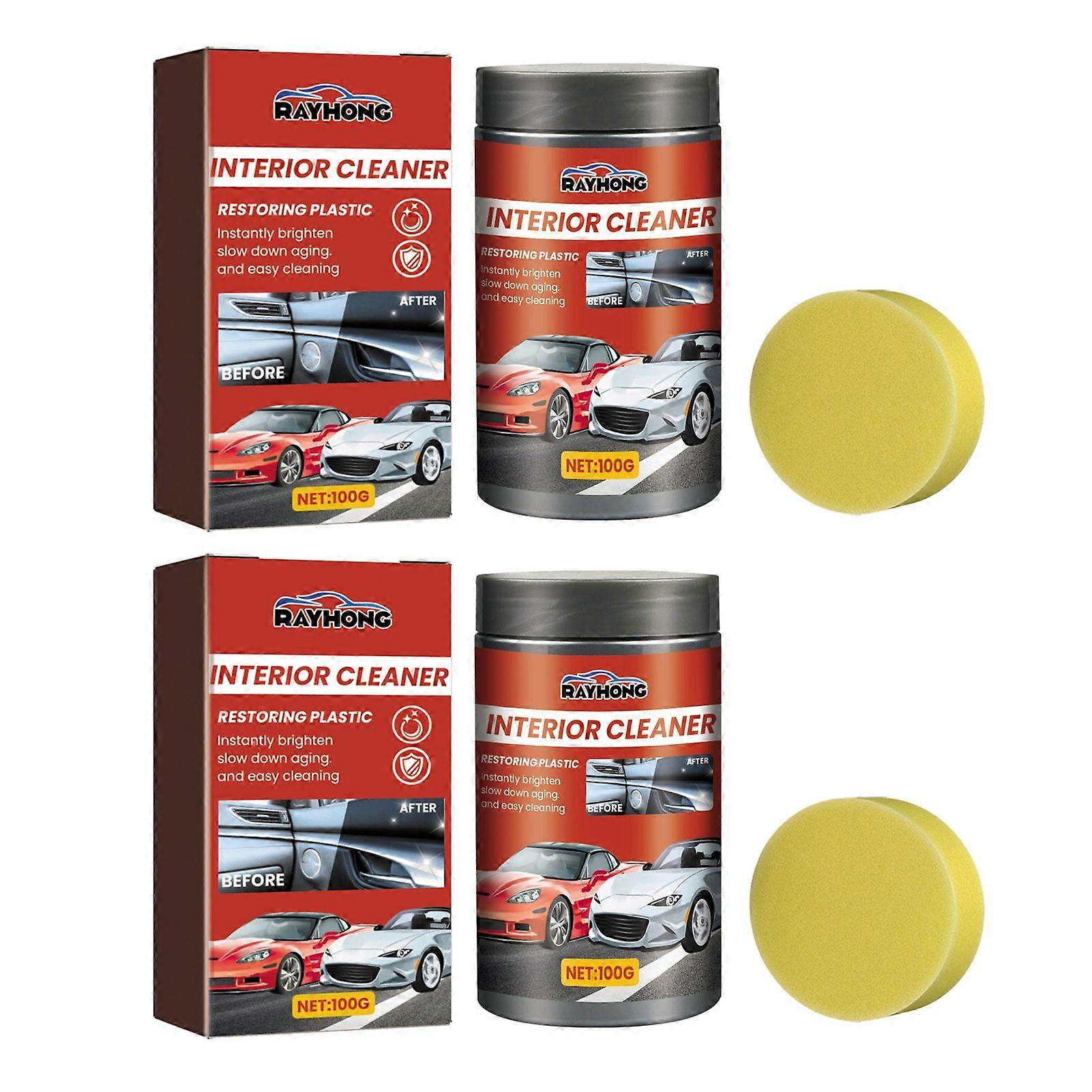 Car Interior Cleaner Multipurpose Plastic Rubber Leather Cleaner for Car Interior Restorer