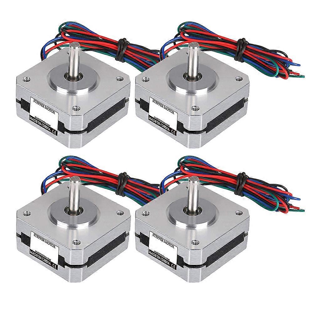 Bipolar 17 Stepper Motor 4Pc For Engineers In Textile Machinery 40Cm Wire Length Holding Torque