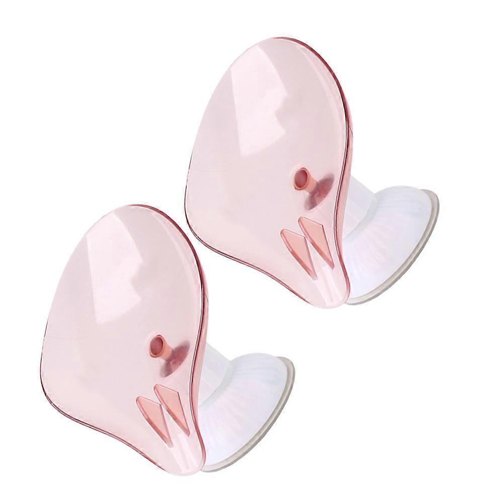 Hemoton 2pcs Bathroom Soap Holders Storage Shelf Pink