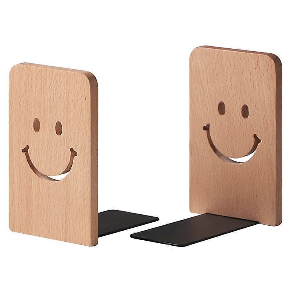 Wooden Bookends, Decorative Book Ends, Performance Bookends for Desktop Organizing