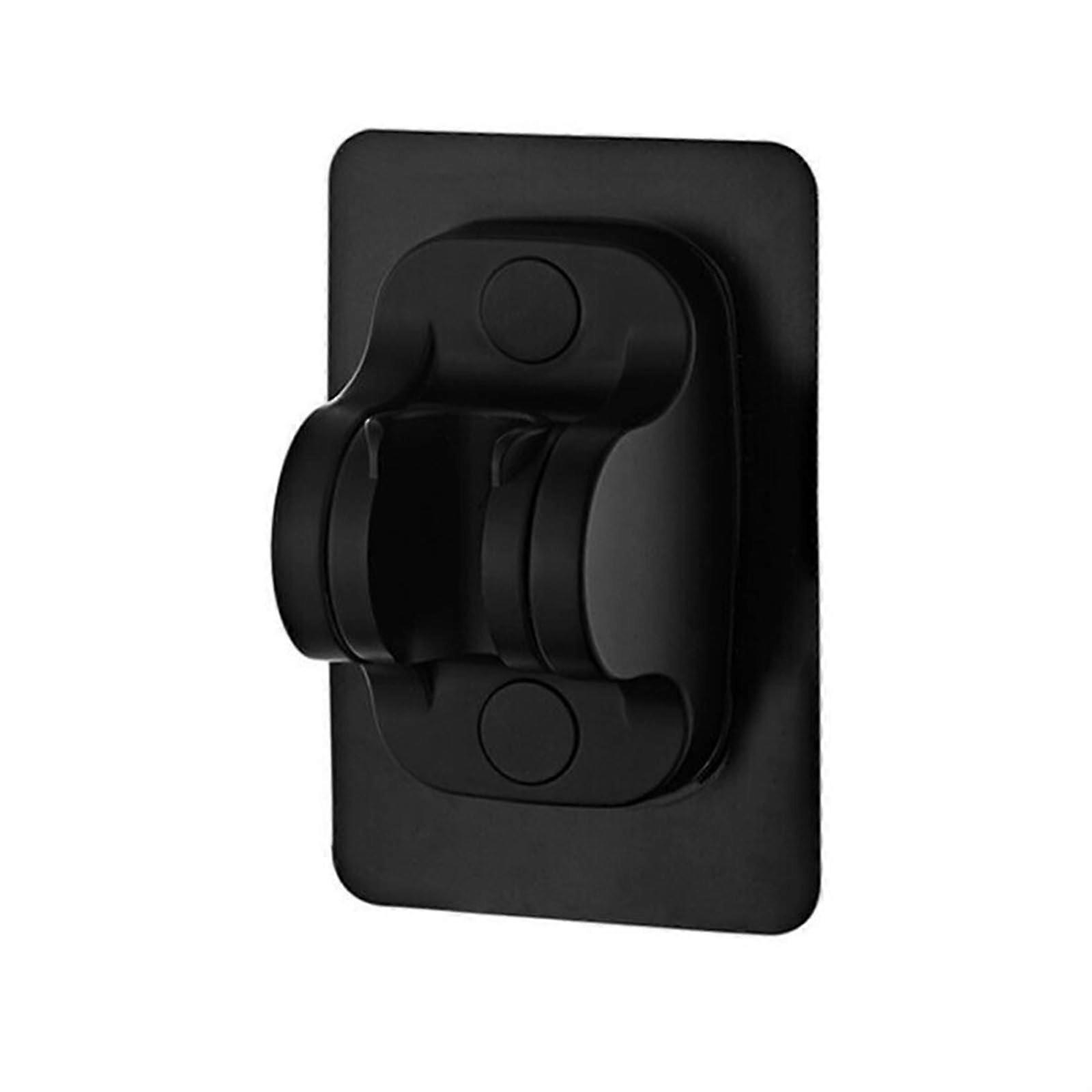 Shower Head Holder with Adjustable Suction Cup Wall Mount for Bathroom Accessories Black