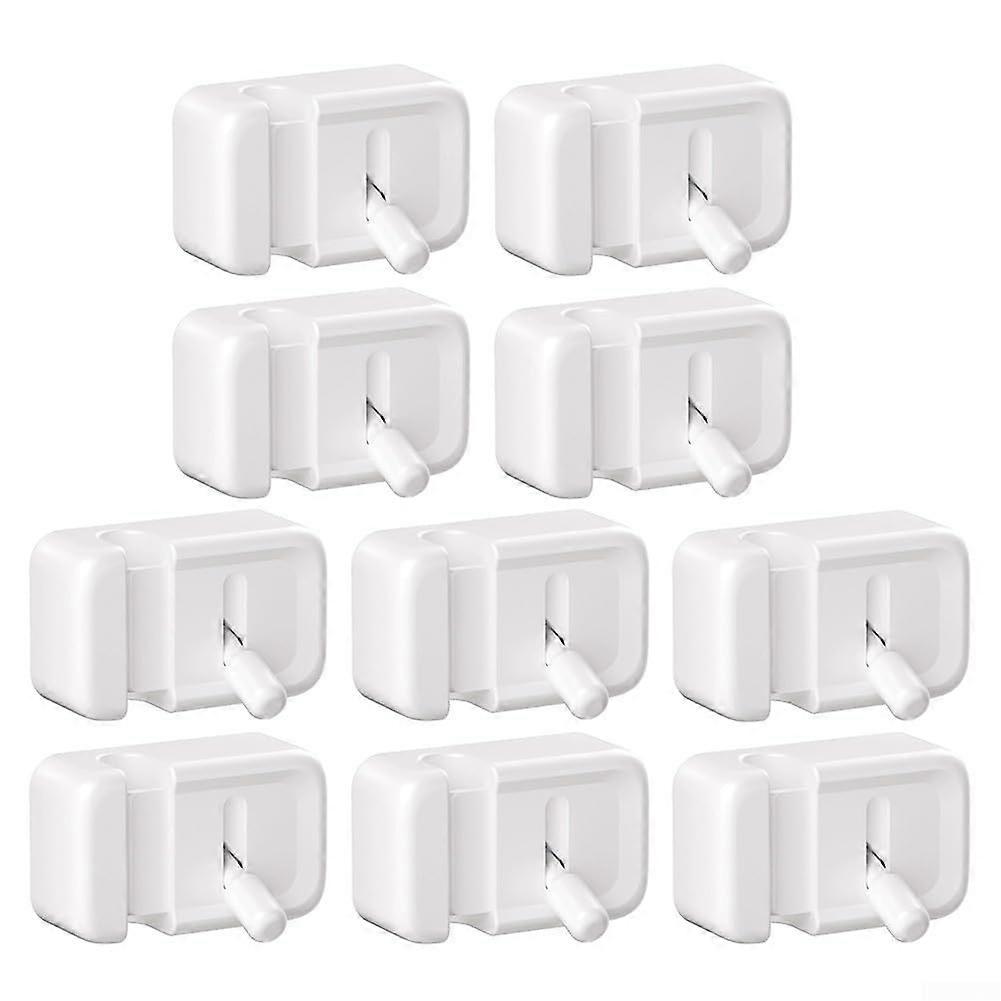 Desk Cable Holders Ten-Pack With Lever Switch Design For Efficient Cable Organization And Charging Cables On Desks