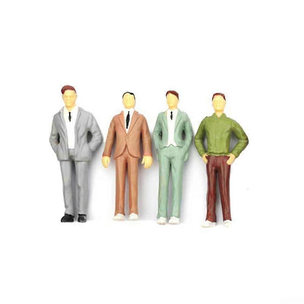 Model Railway Figures Mixed Painted Standing Sitting Scale Train Layout Landscape Miniature Construction Scene Architecture Display HO OO 1:87 1:150