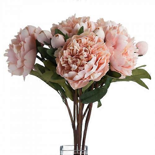 Hill Interiors Faux Peach Peony Rose