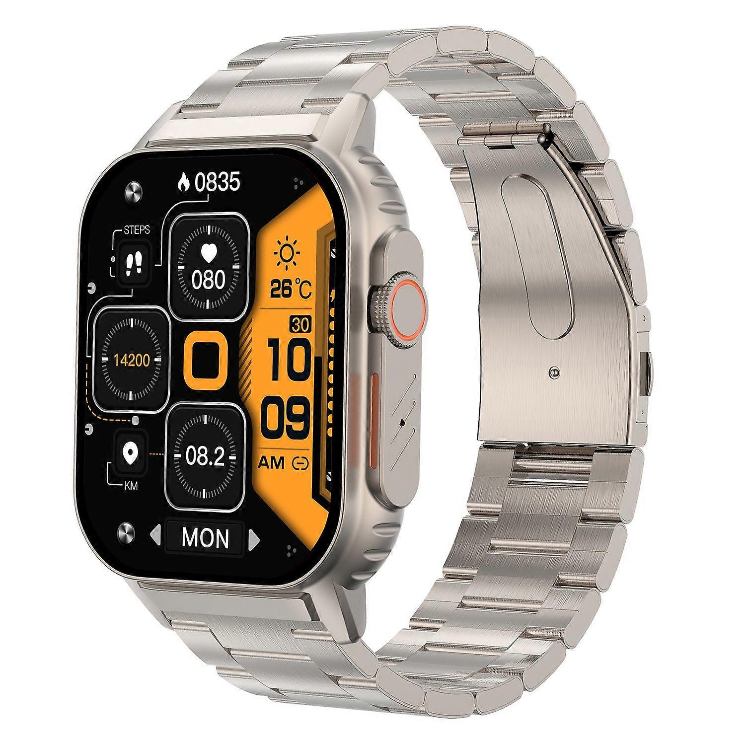 G41 2,01 Zoll Gesundheitsmonitor Smart Watch Bluetooth-kompatibler Anruf-Fitness-Tracker für Android