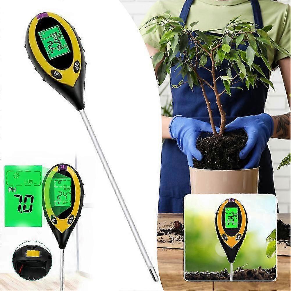 4 in 1 Digital Soils Tester Multipurpose Soils Moisture Test Tool for Garden Lawn