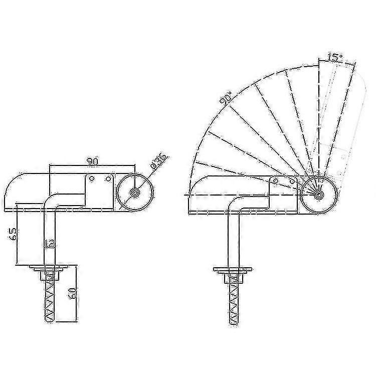 2pcs Sofa Adjustable Height Angle Hardware Sofa Headrest Ratchet Multifunctional Adjustment Hinge 90