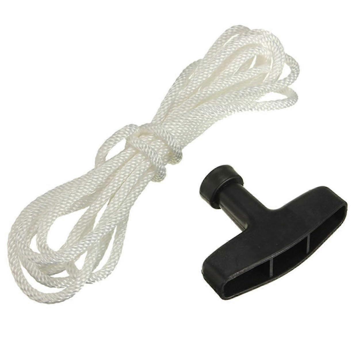 Gasoline Engine Starter Handle Grip with Cord for Lawn Mower Trimmer Chainsaw Ergonomic Durable Replacement Part