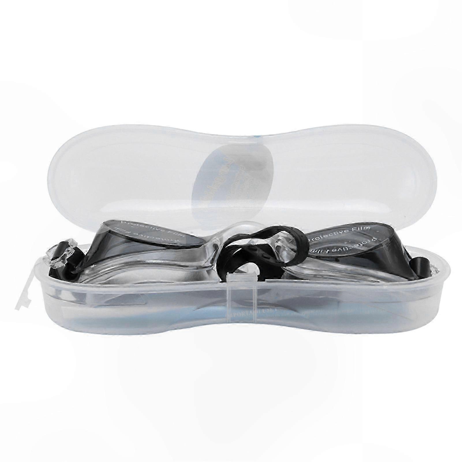 Soft Silicone Swimming Goggles with Anti-Fog and Waterproof Features, Includes Glasses Case and Earplugs