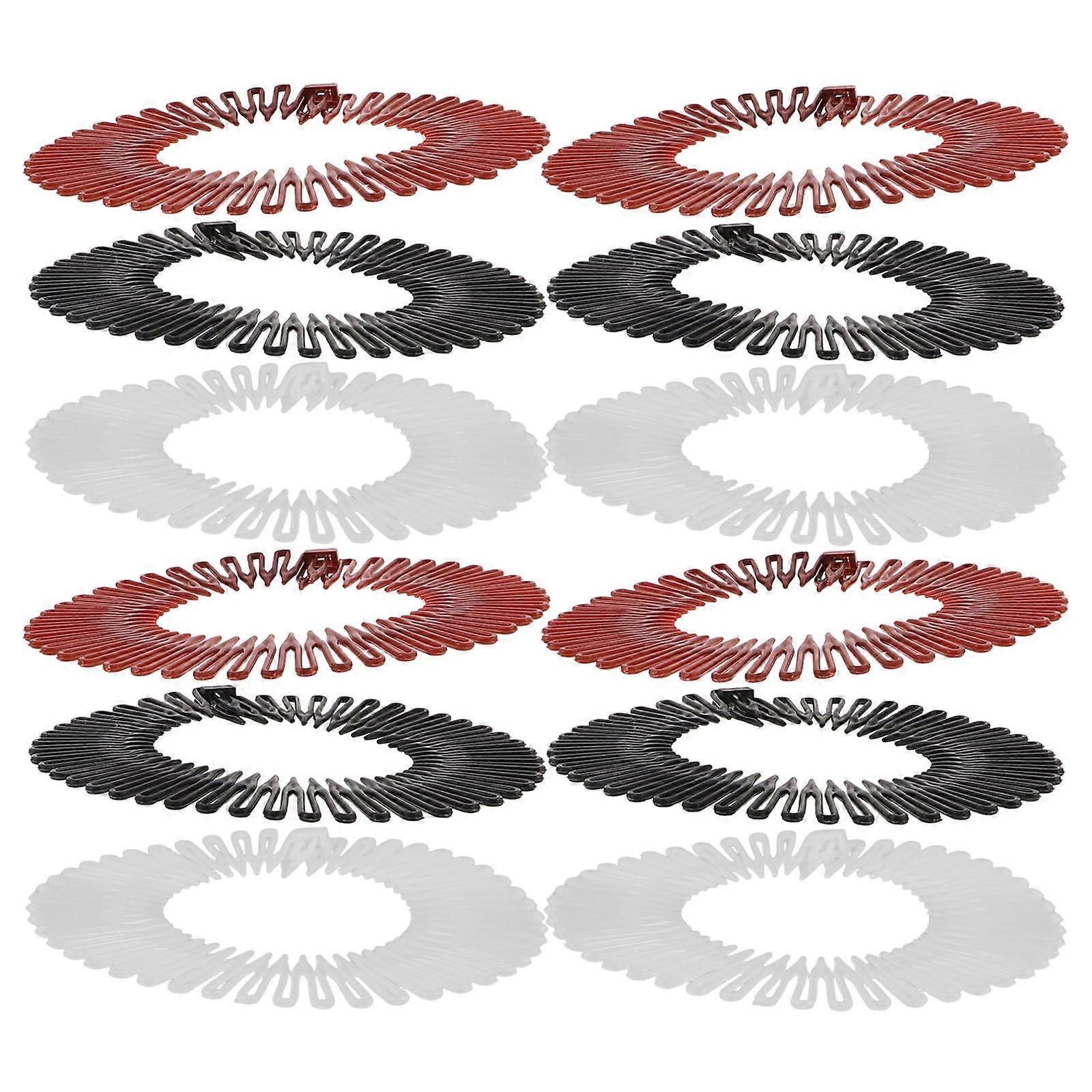 Hair Comb Hairband Circular Comb for Women Sports Assorted Color Pp for Quick Styling 30Pcs