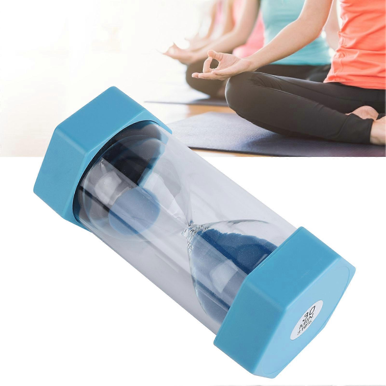 Hexagonal Blue 30-Minute Hourglass Timer 7.3x8.3x16cm Plastic