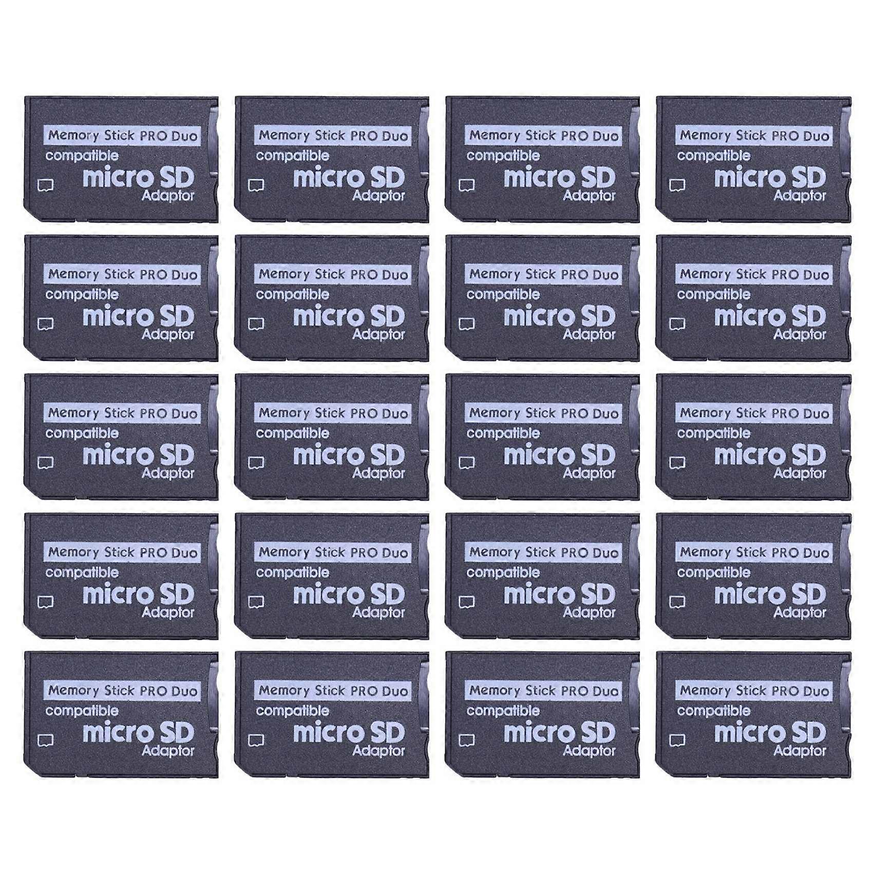 20X Mini MicroSD TF to MS Adapter SD SDHC Card Reader for & Series