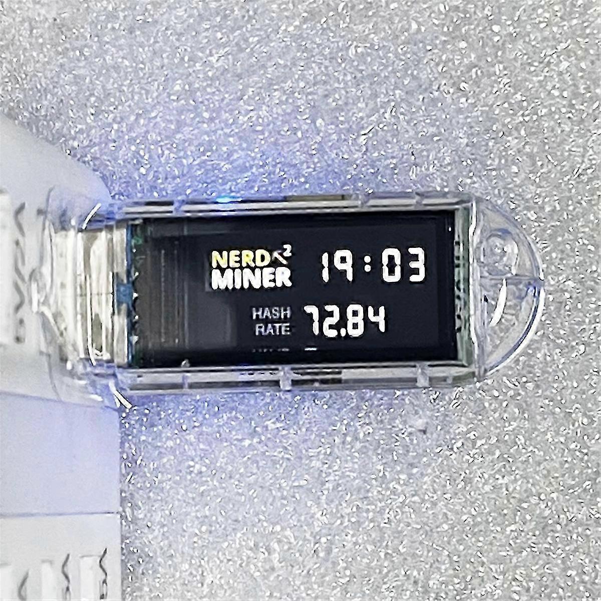 NerdMiner V2 Mini USB Crypto Miner - 74KH/S Solo Miner with Display, BTC  Mining USB