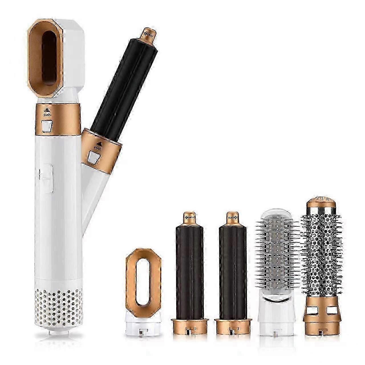 5-in-1-Haarstyling-Tool: Lockenstab, Haarglätter, Haartrocknerbürste