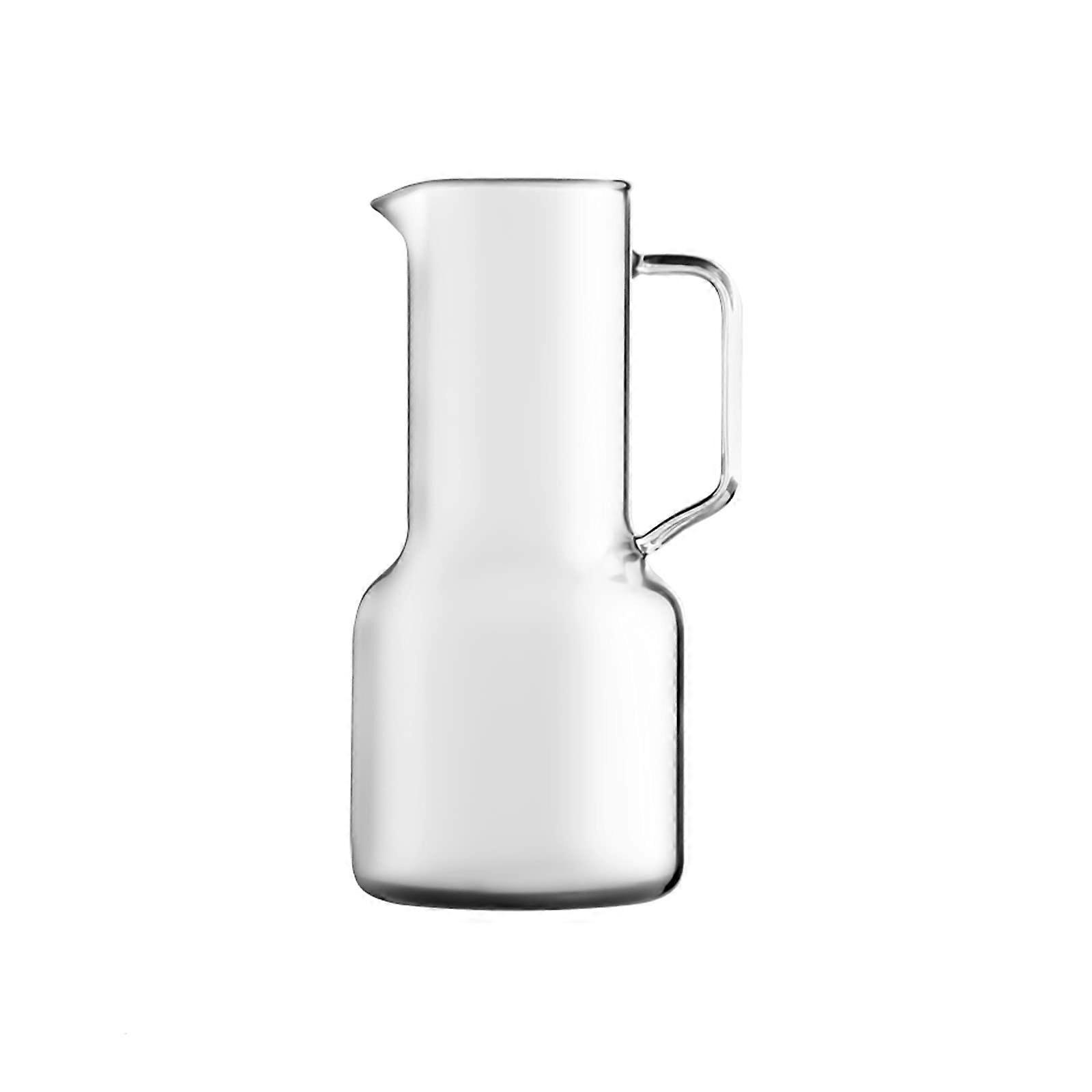 Water Pitchers Transparent Glass Pitcher With Anti-Scalding Handle Heat-Resistant Large-Capacity Teapot For Home Office