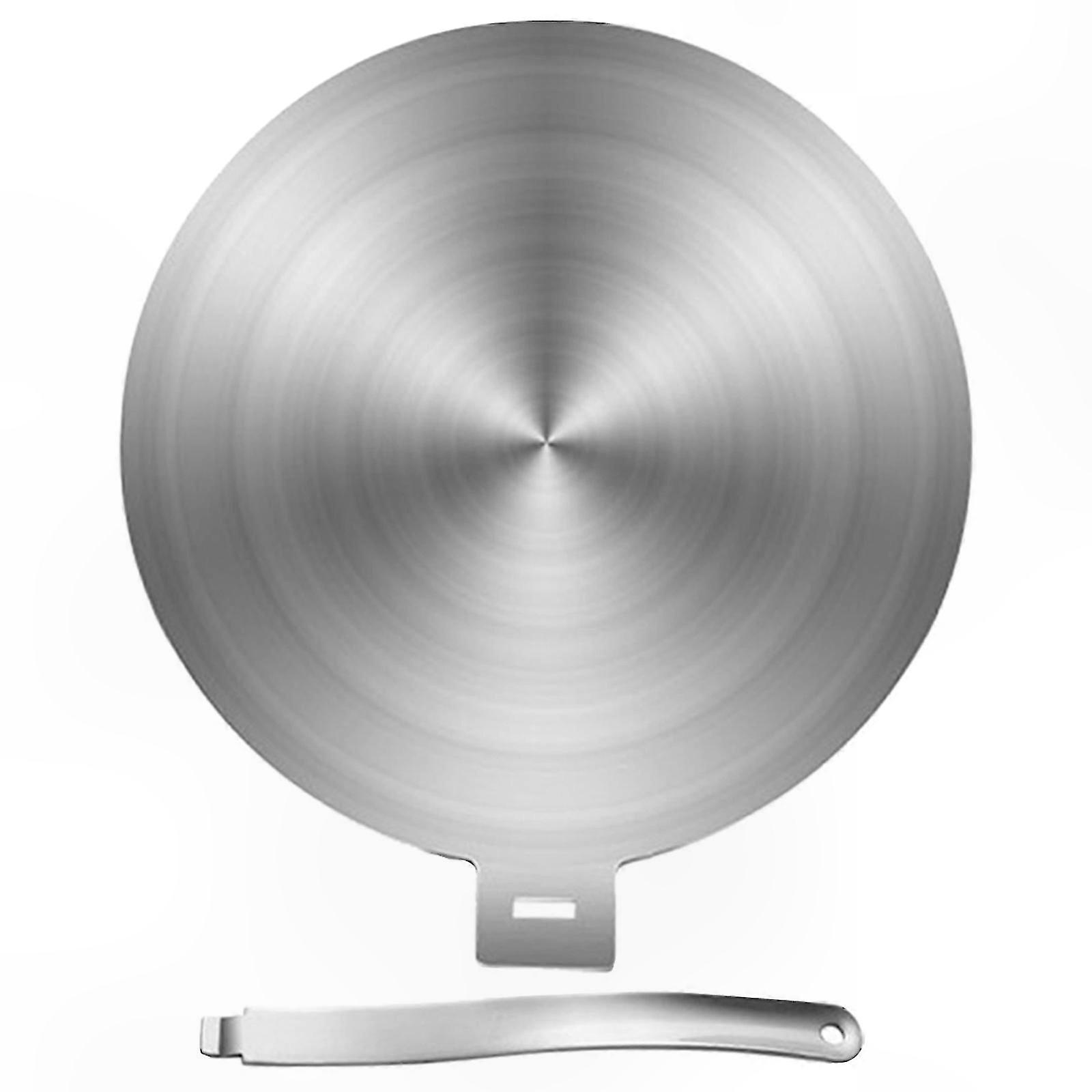 Stainless Steel Heat Diffuser Plate with Handle for Cookware 24cm Efficient Induction Cooking Adapter