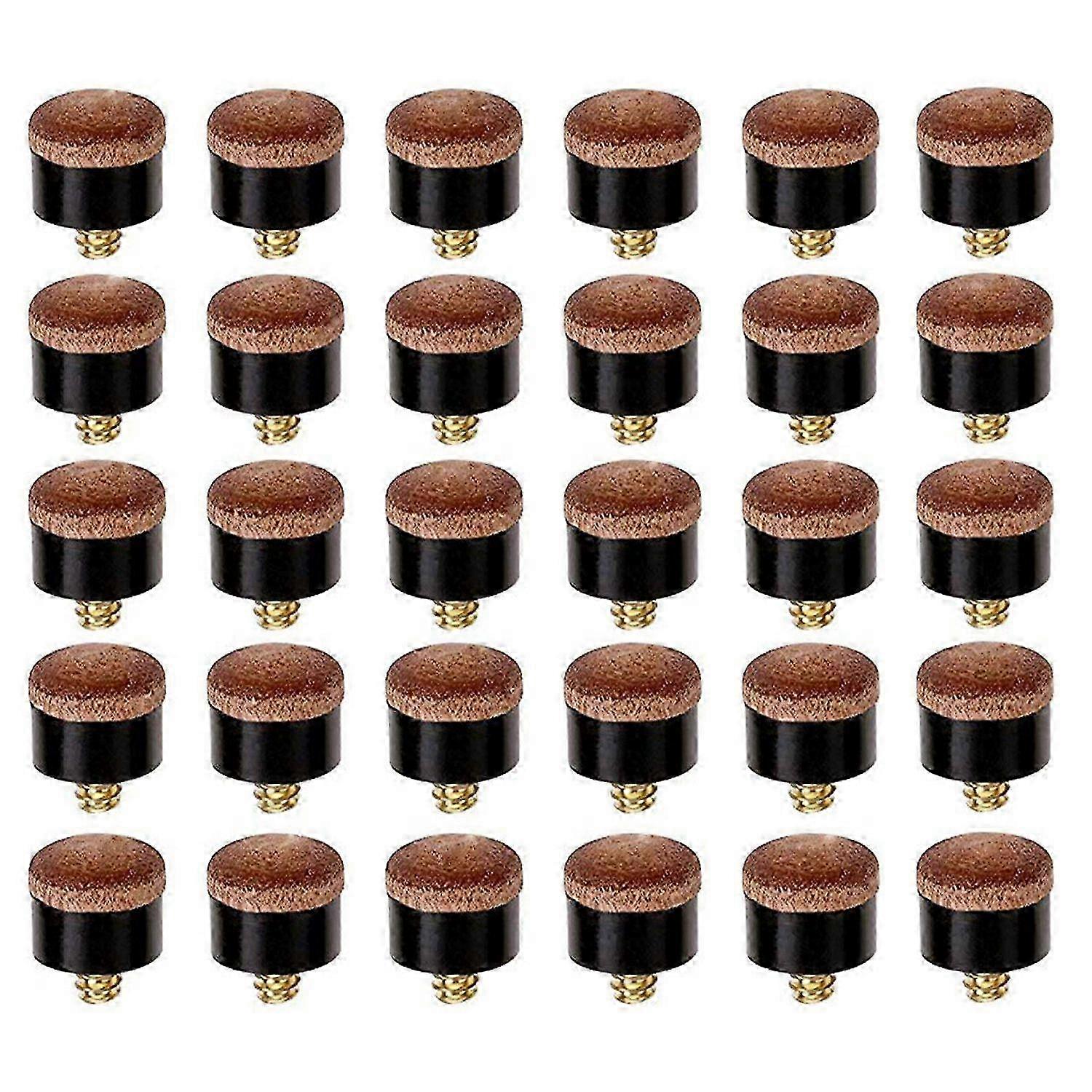 30 Stück Billard Pool Queue Stick Schraubspitzen 12mm Ersatz Billardqueues Spitzen Kompatible Billardqueues und Snooker