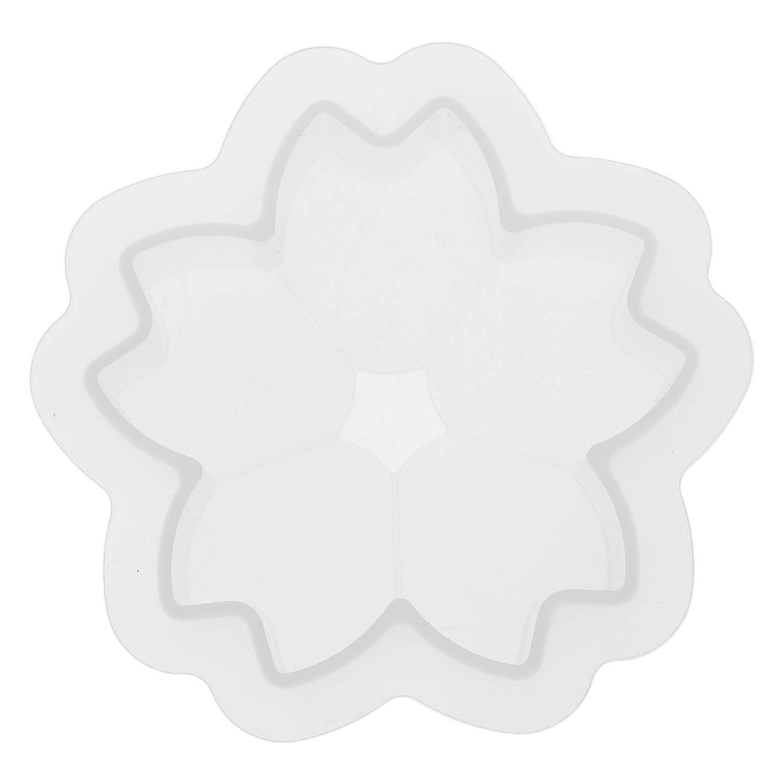 Candle Making Molds Silicone Flower Shaped Diy Lovers Simple Design 3.1×3.1×1in For Home And Office Use 1Pack